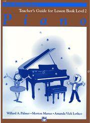 PALMER - TEACHER'S GUIDE PIANO BOOK 2 ALFRED