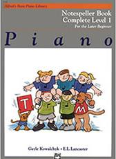 'S BASIC PIANO LIBRARY-NOTESPELLER BOOK COMPLETE LEVEL 1 ALFRED