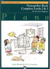 'S BASIC PIANO LIBRARY - NOTESPELLER BOOK COMPLETE LEVEL 2 & 3 ALFRED