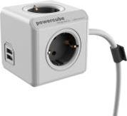 POWERCUBE EXTENDED USB INCL. 3M CABLE GREY TYPE F ALLOCACOC από το e-SHOP