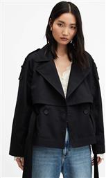 ΜΠΟΥΦΑΝ BECKETTE TRENCH ΧΡΩΜΑ: ΜΑΥΡΟ, W036OA ALLSAINTS