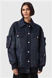 ΜΠΟΥΦΑΝ BOMBER VERITY ΧΡΩΜΑ: ΝΑΥΤΙΚΟ ΜΠΛΕ, W024OD ALLSAINTS