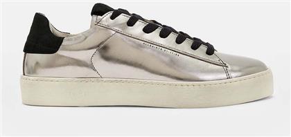 ΔΕΡΜΑΤΙΝΑ ΑΘΛΗΤΙΚΑ ΠΑΠΟΥΤΣΙΑ SHANA METALLIC SNEAKER ΧΡΩΜΑ: ΑΣΗΜΙ, WF542X ALLSAINTS