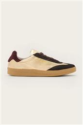 ΔΕΡΜΑΤΙΝΑ ΑΘΛΗΤΙΚΑ ΠΑΠΟΥΤΣΙΑ THELMA MET SNEAKER ΧΡΩΜΑ: ΧΡΥΣΑΦΙ, W072FB ALLSAINTS