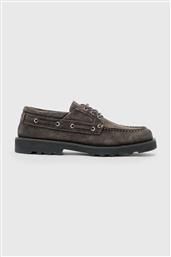 ΔΕΡΜΑΤΙΝΑ ΚΛΕΙΣΤΑ ΠΑΠΟΥΤΣΙΑ SKIFF SUEDE SHOE ΑΝΔΡΙΚΑ, ΧΡΩΜΑ: ΓΚΡΙ, M012FC ALLSAINTS