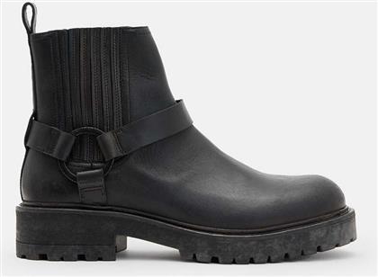 ΔΕΡΜΑΤΙΝΑ ΠΑΠΟΥΤΣΙΑ HANK BIKER BOOT ΧΡΩΜΑ: ΜΑΥΡΟ, M017FB ALLSAINTS