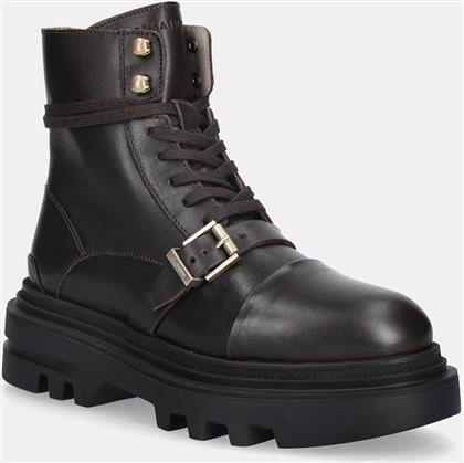 ΔΕΡΜΑΤΙΝΑ WORKERS ASTRID BOOT ΧΡΩΜΑ: ΚΑΦΕ, W029FC ALLSAINTS