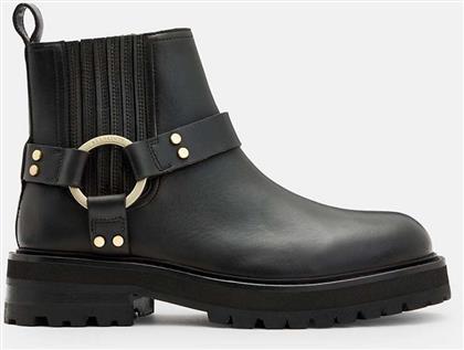 ΔΕΡΜΑΤΙΝΕΣ ΜΠΟΤΕΣ MADDIE BIKER BOOT ΓΥΝΑΙΚΕΙΕΣ, ΧΡΩΜΑ: ΜΑΥΡΟ, W054FB ALLSAINTS