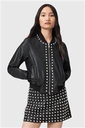 ΔΕΡΜΑΤΙΝΟ ΜΠΟΥΦΑΝ ORTEN ΧΡΩΜΑ: ΜΑΥΡΟ, W032LD ALLSAINTS