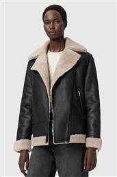 ΔΕΡΜΑΤΙΝΟ ΜΠΟΥΦΑΝ SOLA ΧΡΩΜΑ: ΜΑΥΡΟ, W120LB ALLSAINTS