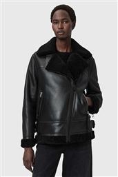 ΔΕΡΜΑΤΙΝΟ ΜΠΟΥΦΑΝ SOLA ΧΡΩΜΑ: ΜΑΥΡΟ, W120LB ALLSAINTS