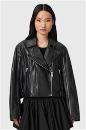 ΔΕΡΜΑΤΙΝO JACKET MASONE ΧΡΩΜΑ: ΜΑΥΡΟ, W007LD ALLSAINTS