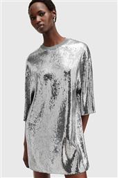 ΦΟΡΕΜΑ OPAL LOGO DRESS ΧΡΩΜΑ: ΑΣΗΜΙ, W185DB ALLSAINTS