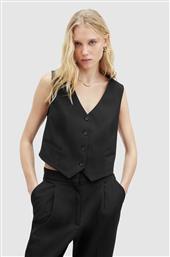 ΓΙΛΕΚΟ NELLIE WAISTCOAT ΧΡΩΜΑ: ΜΑΥΡΟ, WT512Z ALLSAINTS