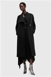 ΜΑΛΛΙΝΟ ΠΑΛΤΟ MARGOH COAT ΧΡΩΜΑ: ΜΑΥΡΟ, W009OB ALLSAINTS