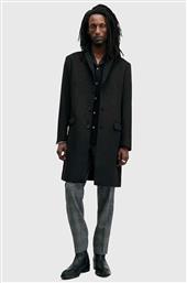 ΠΑΛΤΟ ΑΠΟ ΜΕΙΓΜΑ ΜΑΛΛΙΟΥ HAL COAT ΧΡΩΜΑ: ΜΑΥΡΟ, M005OZ ALLSAINTS