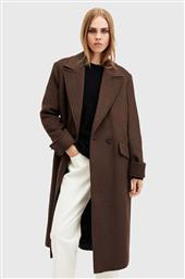 ΠΑΛΤΟ ΑΠΟ ΜΕΙΓΜΑ ΜΑΛΛΙΟΥ MABEL COAT ΧΡΩΜΑ: ΚΑΦΕ, W006OZ ALLSAINTS