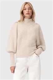 ΠΟΥΛΟΒΕΡ ΜΕ ΠΡΟΣΘΗΚΗ ΑΛΠΑΚΑ ΧΡΩΜΑ: ΚΑΦΕ, W090KD ALLSAINTS