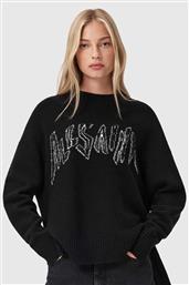 ΠΟΥΛΟΒΕΡ ΜΕ ΠΡΟΣΘΗΚΗ ΜΑΛΛΙΟΥ ΧΡΩΜΑ: ΜΑΥΡΟ, W071KD ALLSAINTS