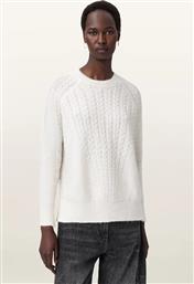 ΠΟΥΛΟΒΕΡ ΜΕ ΠΡΟΣΘΗΚΗ ΜΟΧΕΡ KIT ΧΡΩΜΑ: ΑΣΠΡΟ, W014KD ALLSAINTS