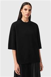 ΠΟΥΛΟΒΕΡ NIKA ΧΡΩΜΑ: ΜΑΥΡΟ, W011KD ALLSAINTS