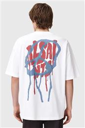 ΒΑΜΒΑΚΕΡΟ ΜΠΛΟΥΖΑΚΙ ΑΝΔΡΙΚΟ, ΧΡΩΜΑ: ΑΣΠΡΟ, M035PD ALLSAINTS