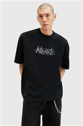 ΒΑΜΒΑΚΕΡΟ ΜΠΛΟΥΖΑΚΙ STERNUM SS CREW ΧΡΩΜΑ: ΜΑΥΡΟ, M040PB ALLSAINTS