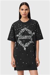 ΒΑΜΒΑΚΕΡΟ ΦΟΡΕΜΑ DRIP ΧΡΩΜΑ: ΜΑΥΡΟ, W082DD ALLSAINTS