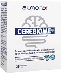 CEREBIOME 30CAPS ΣΥΜΠΛΗΡΩΜΑ ΔΙΑΤΡΟΦΗΣ ΠΡΟΒΙΟΤΙΚΩΝ & ΒΙΤΑΜΙΝΗΣ Β6 ΓΙΑ ΤΗ ΦΥΣΙΟΛΟΓΙΚΗ ΨΥΧΟΛΟΓΙΚΗ & ΝΕΥΡΙΚΗ ΛΕΙΤΟΥΡΓΙΑ ΚΑΤΑ ΤΟΥ ΣΤΡΕΣ 30CAPS ALMORA PLUS