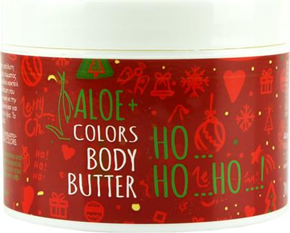 BODY BUTTER HO HO HO ΕΝΥΔΑΤΙΚΟ ΒΟΥΤΥΡΟ ΣΩΜΑΤΟΣ ΜΕ ΟΡΓΑΝΙΚΗ ΑΛΟΗ & ΑΡΩΜΑ ΜΕΛΟΜΑΚΑΡΟΝΟ 200ML ALOE COLORS