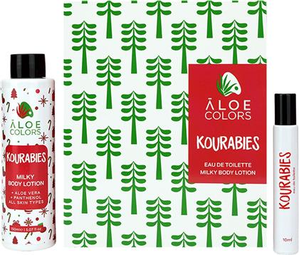 PROMO KOURABIES EAU DE TOILETTE 10ML & MILKY BODY LOTION 150ML ALOE COLORS