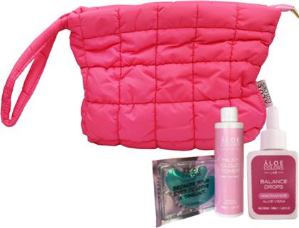 PROMO SKINCARE BAG BALANCE WITH NIACINAMIDE BALANCE DROPS SERUM 50ML & MILKY CLOUD TONER 200ML & EYE PATCES SET 1 ΤΕΜΑΧΙΟ & ΔΩΡΟ ΝΕΣΕΣΕΡ 1 ΤΕΜΑΧΙΟ ALOE COLORS