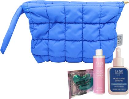 PROMO SKINCARE BAG MOISTURE WITH HYALURONIC ACID MOISTURE DROPS SERUM 50ML & MILKY CLOUD TONER 200ML & EYE PATCES SET 1 ΤΕΜΑΧΙΟ & ΔΩΡΟ ΝΕΣΕΣΕΡ 1 ΤΕΜΑΧΙΟ ALOE COLORS