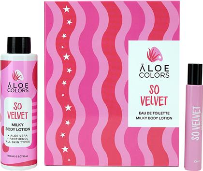 PROMO SO VELVET EAU DE TOILETTE 10ML & MILKY BODY LOTION 150ML ALOE COLORS