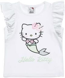 ΠΑΙΔΙΚΗ ΜΠΛΟΥΖΑ ΜΕ ΑΝΑΓΛΥΦΑ GLITTER ΓΡΑΜΜΑΤΑ ''HELLO KITTY'' (12 ΜΗΝΩΝ-5 ΕΤΩΝ) - 00351053 ΛΕΥΚΟ ALOUETTE