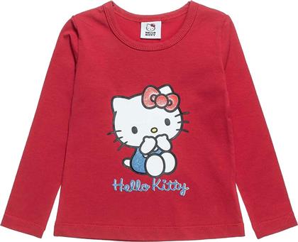 ΠΑΙΔΙΚΗ ΜΠΛΟΥΖΑ ΜΕ ΑΝΑΓΛΥΦΟ LETTERING ''HELLO KITTY'' ( 18 ΜΗΝΩΝ - 8 ΕΤΩΝ) - 00321176 ΚΟΚΚΙΝΟ ALOUETTE