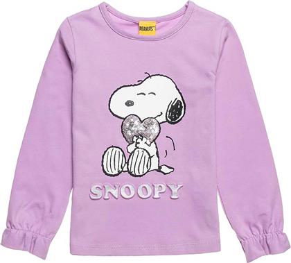 ΠΑΙΔΙΚΗ ΜΠΛΟΥΖΑ ΜΕ ΠΑΓΙΕΤΕΣ ΚΑΙ PRINT ''SNOOPY'' - 00321182 ΒΙΟΛΕΤΙ ALOUETTE