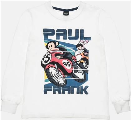 ΠΑΙΔΙΚΗ ΜΠΛΟΥΖΑ ΜΕ ΤΥΠΩΜΑ PAUL FRANK ΚΑΙ ΑΝΑΓΛΥΦΑ ΓΡΑΜΜΑΤΑ (6-14 ΕΤΩΝ) - 00121558 ΕΚΡΟΥ ALOUETTE