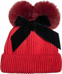 ΠΑΙΔΙΚΟΣ ΣΚΟΥΦΟΣ ΜΕ ΧΟΝΤΡΗ ΠΛΕΞΗ ΚΑΙ ΠΟΜ ΠΟΝ (1-6 ΕΤΩΝ) - 00030058 ΚΟΚΚΙΝΟ ALOUETTE