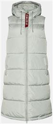 ΑΜΑΝΙΚΟ ΜΠΟΥΦΑΝ LONG PUFFER VEST 108002 ΓΚΡΙ REGULAR FIT ALPHA INDUSTRIES