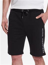 ΑΘΛΗΤΙΚΟ ΣΟΡΤΣ AI SWEAT SHORT 116365 ΜΑΥΡΟ REGULAR FIT ALPHA INDUSTRIES