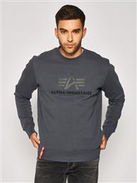 ΜΠΛΟΥΖΑ BASIC 178302 ΓΚΡΙ REGULAR FIT ALPHA INDUSTRIES από το MODIVO