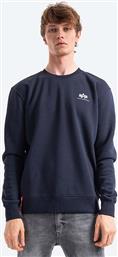 ΜΠΛΟΥΖΑ BASIC SWEATER SMALL LOGO ΧΡΩΜΑ ΝΑΥΤΙΚΟ ΜΠΛΕ 188307 ALPHA INDUSTRIES