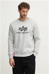 ΜΠΛΟΥΖΑ BLUZA BASIC 178302 17 ΧΡΩΜΑ: ΓΚΡΙ ALPHA INDUSTRIES