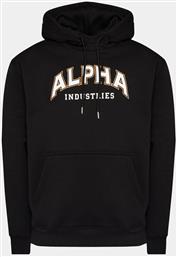 ΜΠΛΟΥΖΑ COLLEGE 146331 ΜΑΥΡΟ REGULAR FIT ALPHA INDUSTRIES