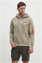 ΜΠΛΟΥΖΑ NASA ORBIT HOODY ΧΡΩΜΑ: ΜΠΕΖ, ΜΕ ΚΟΥΚΟΥΛΑ, 146339 ALPHA INDUSTRIES