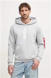 ΜΠΛΟΥΖΑ PP HOODY ΧΡΩΜΑ: ΜΑΥΡΟ, ΜΕ ΚΟΥΚΟΥΛΑ, 146338 ALPHA INDUSTRIES