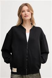 ΜΠΛΟΥΖΑ STUDIO EDITION FLEECE BOMBER WMN ΧΡΩΜΑ: ΜΑΥΡΟ, 156030 ALPHA INDUSTRIES