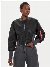 ΜΠΟΜΠΕΡ ΜΠΟΥΦΑΝ 148003 ΜΑΥΡΟ REGULAR FIT ALPHA INDUSTRIES από το MODIVO