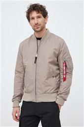 ΜΠΟΥΦΑΝ BOMBER ΑΝΔΡΙΚΑ, ΧΡΩΜΑ: ΜΠΕΖ ALPHA INDUSTRIES